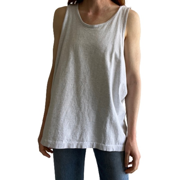 Designer Womens Folt Blank Cotton Tank Top Size Small - Picture 3 of 4